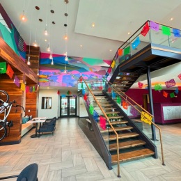 We are FIESTA ready at Flats at River North! 🪅🎉 
The only thing that could make living here better is a chicken on a stick! 🍗 
•
#NRPGroup #Fiesta2024 #ApartmentLiving #downtownsanantonio Instagram post from @flatsatrivernorthapartments on April 25, 2024 10:25:04am